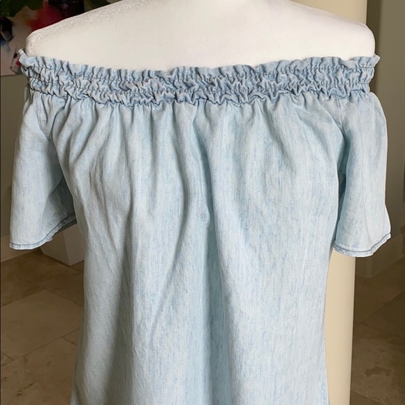 Off the Shoulder Denim Top Michael Stars - Picture 5 of 8